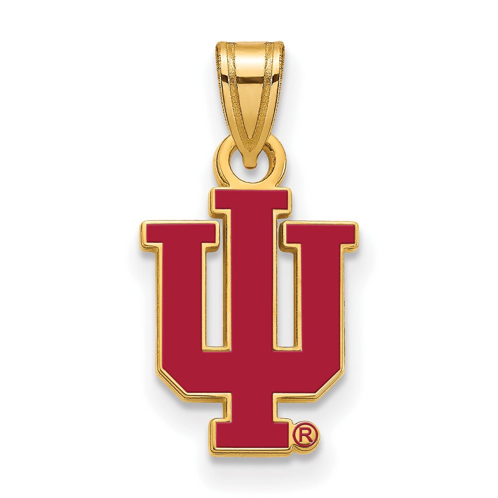 Indiana University Sterling Silver Gold Plated Lapel Pin