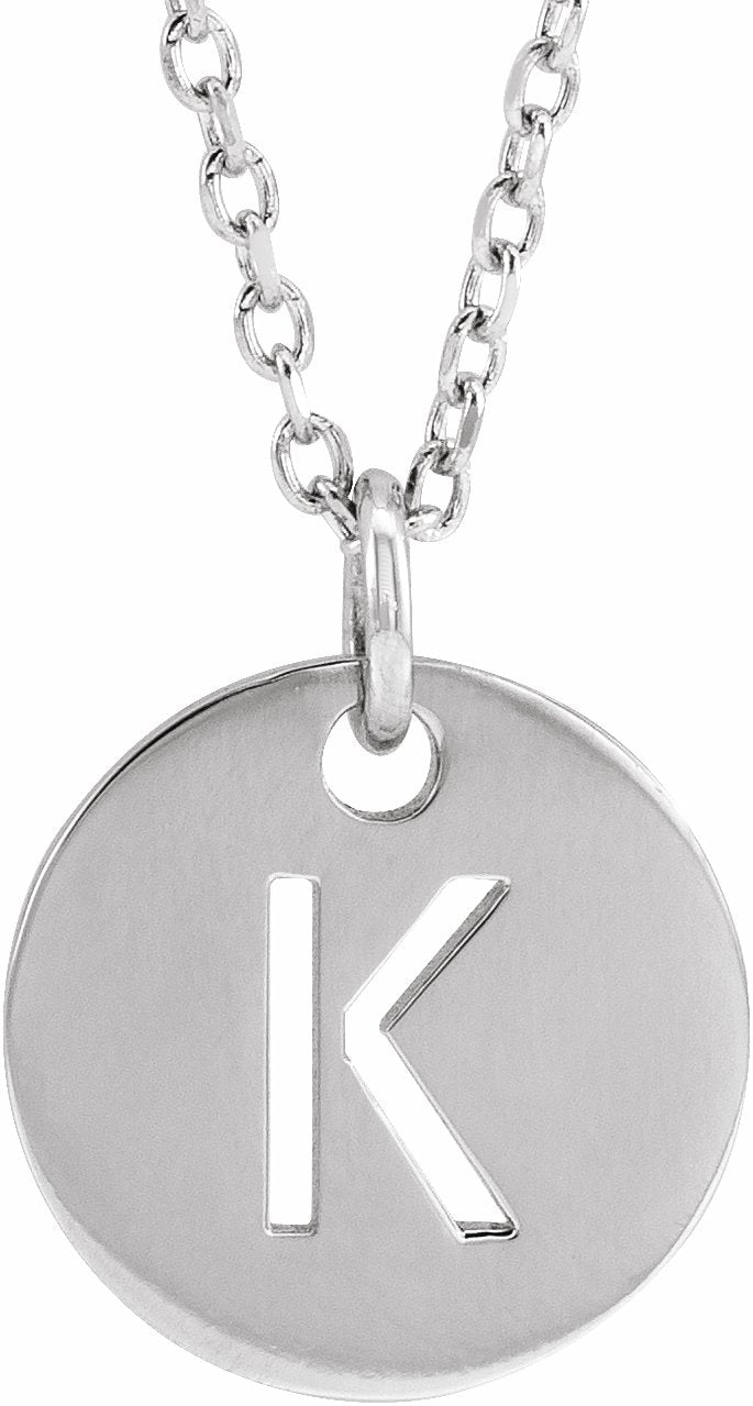 Sterling Silver Charm Holder and Cable Chain Necklace, 18 inch, Women's, Grey Type