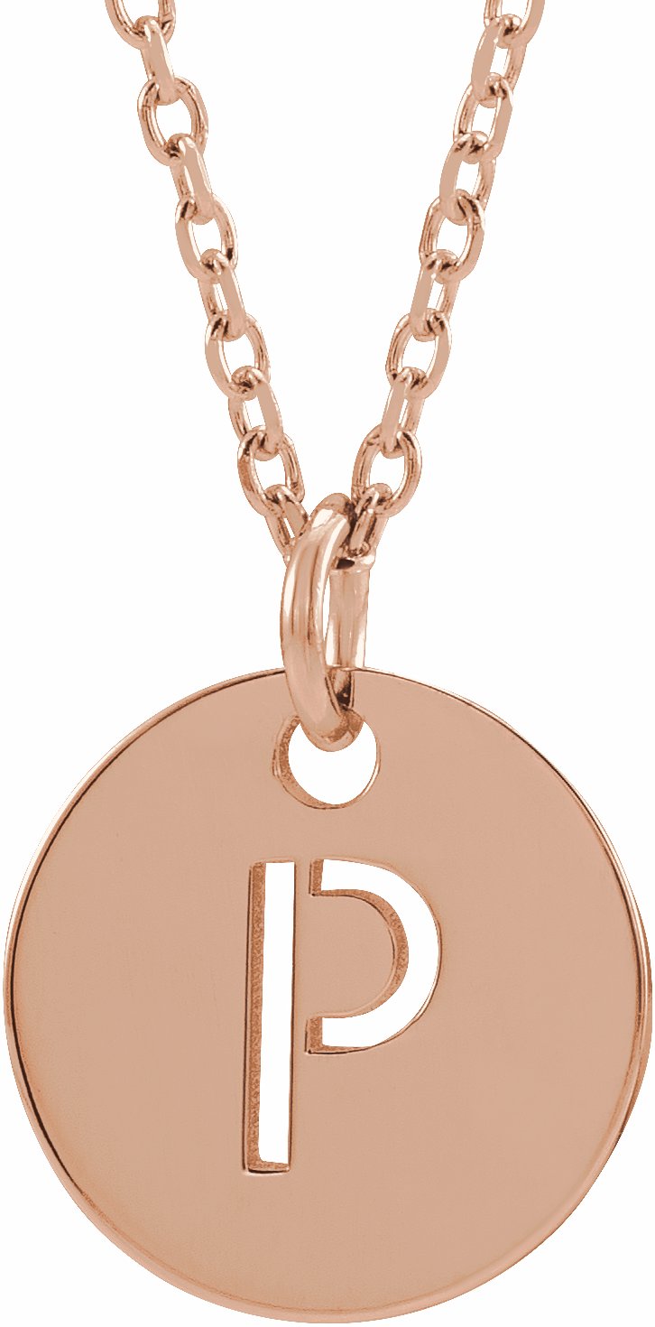 Gold-Plated Sterling Silver Initial Necklace