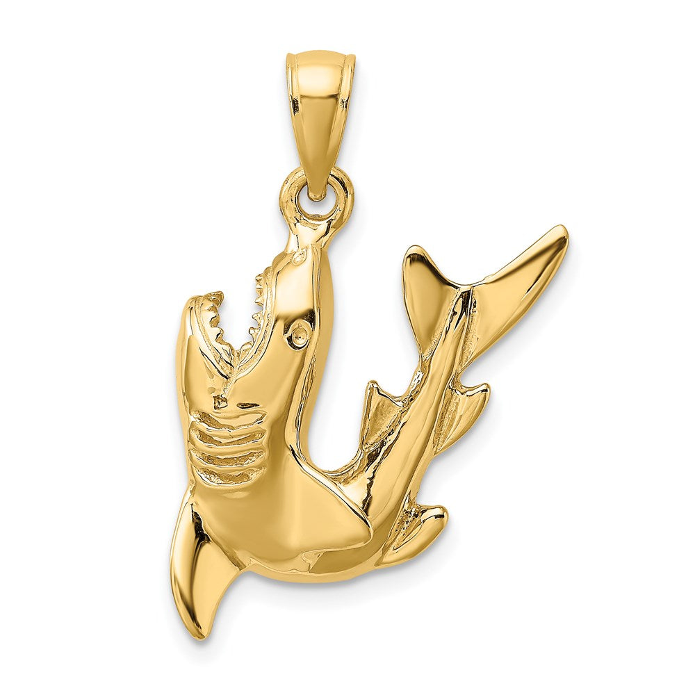 Gold shark clearance charm