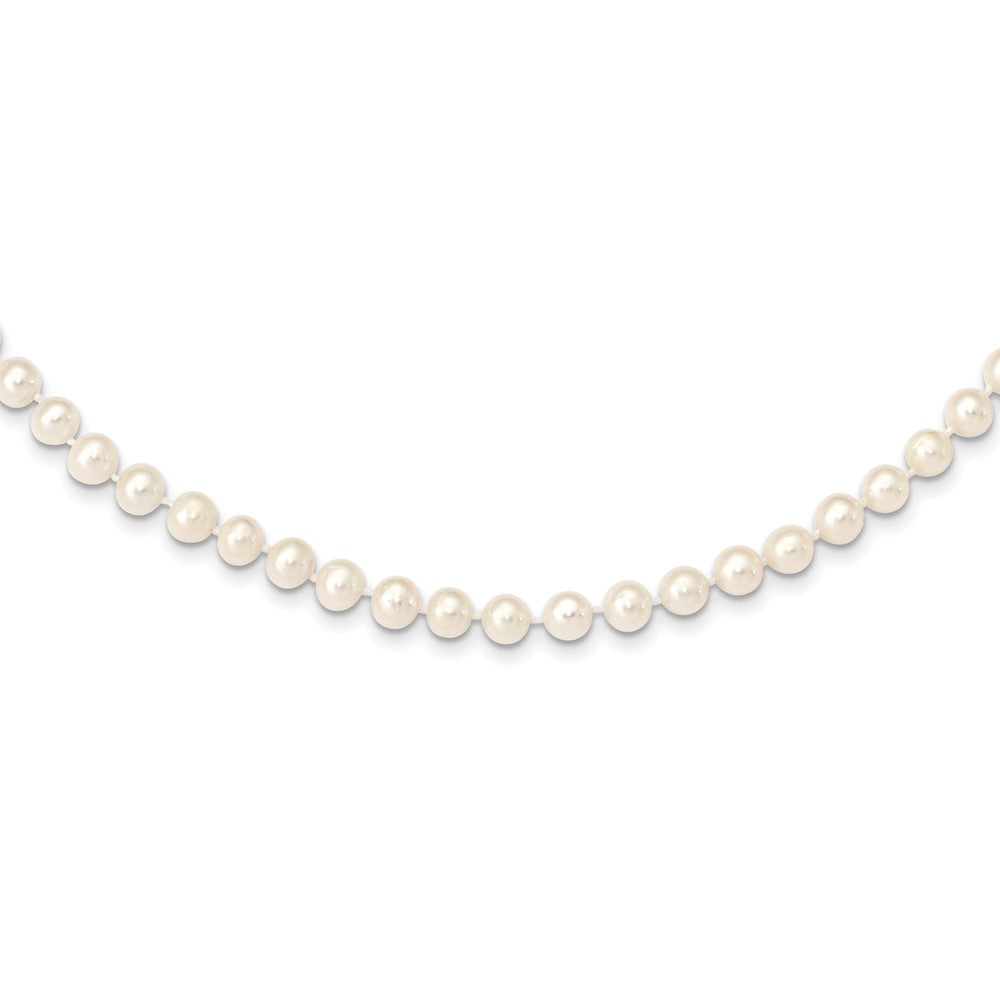 White Freshwater Pearl Choker - 14K Yellow Gold