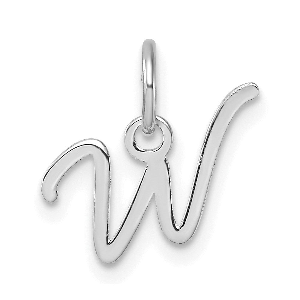 Letter W charm golden metal