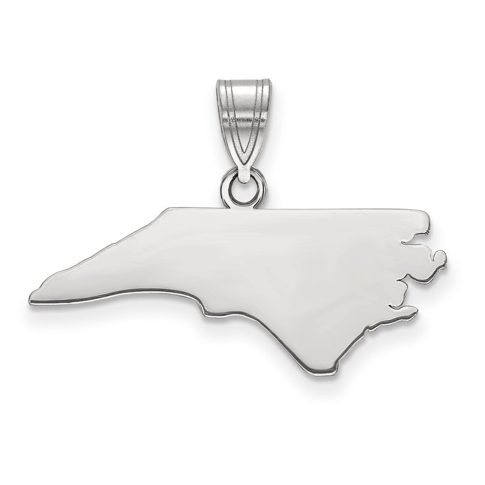 14k White Gold North Carolina State Pendant – TreasureFineJeweler