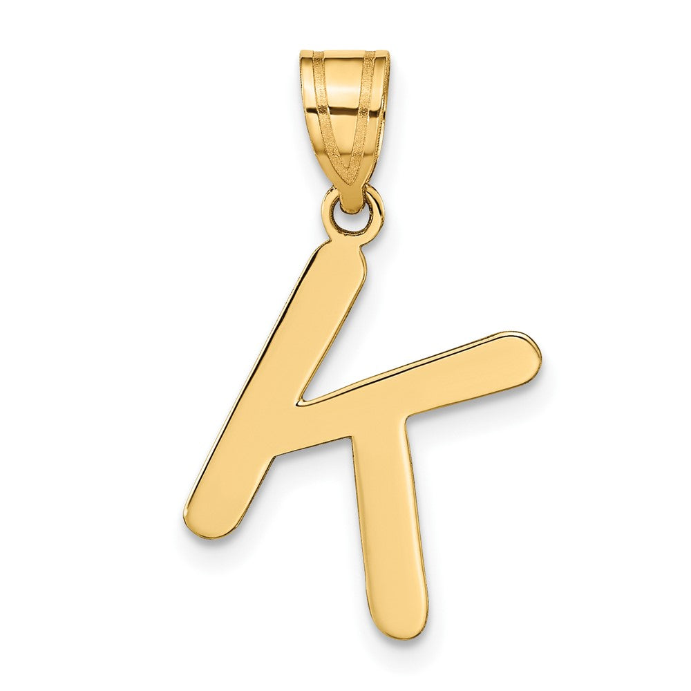 Pearl & Crystal Gold-tone Initial Keychain - K