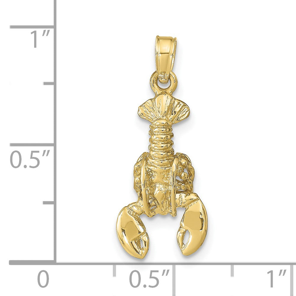 10k 3-D Moveable Lobster Pendant 3