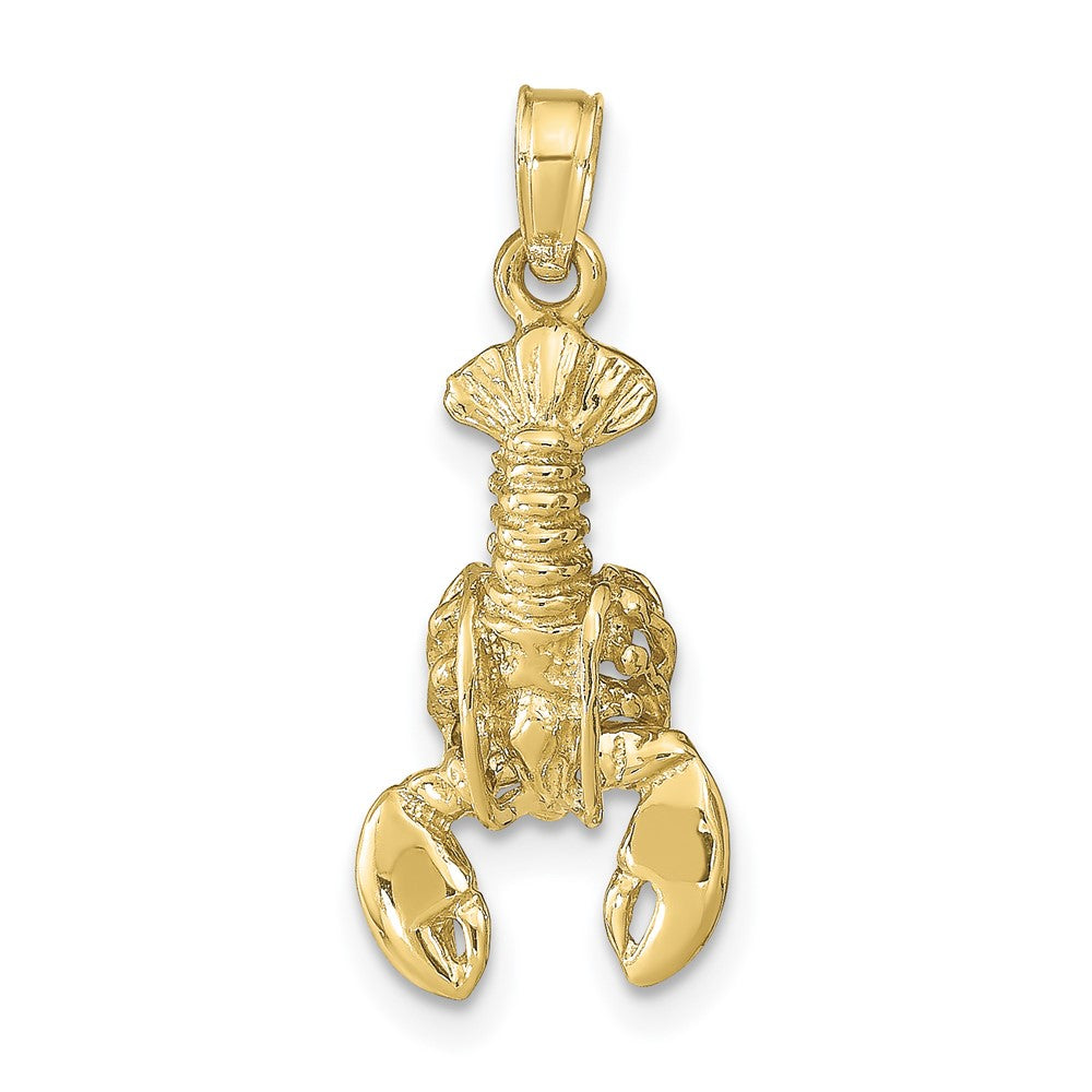 10k 3-D Moveable Lobster Pendant 1