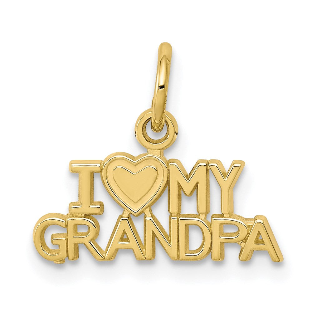 10K I LOVE MY GRANDPA Charm