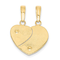 10K Two-tone MOMMY and ME Break-A-Part Charm