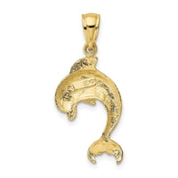 10K Polished Dolphin Jumping Charm 4