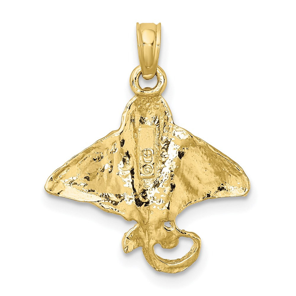 10K Textured Spotted Eagle Ray Charm 4