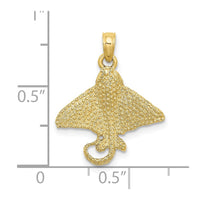 10K Textured Spotted Eagle Ray Charm 3