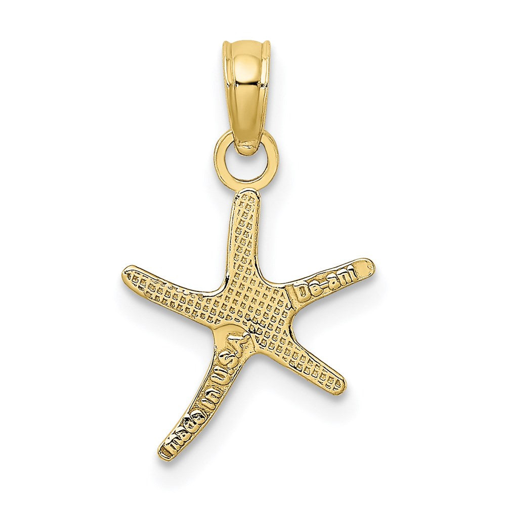 10k Polished Mini Dancing Starfish w/ Bail Charm 4