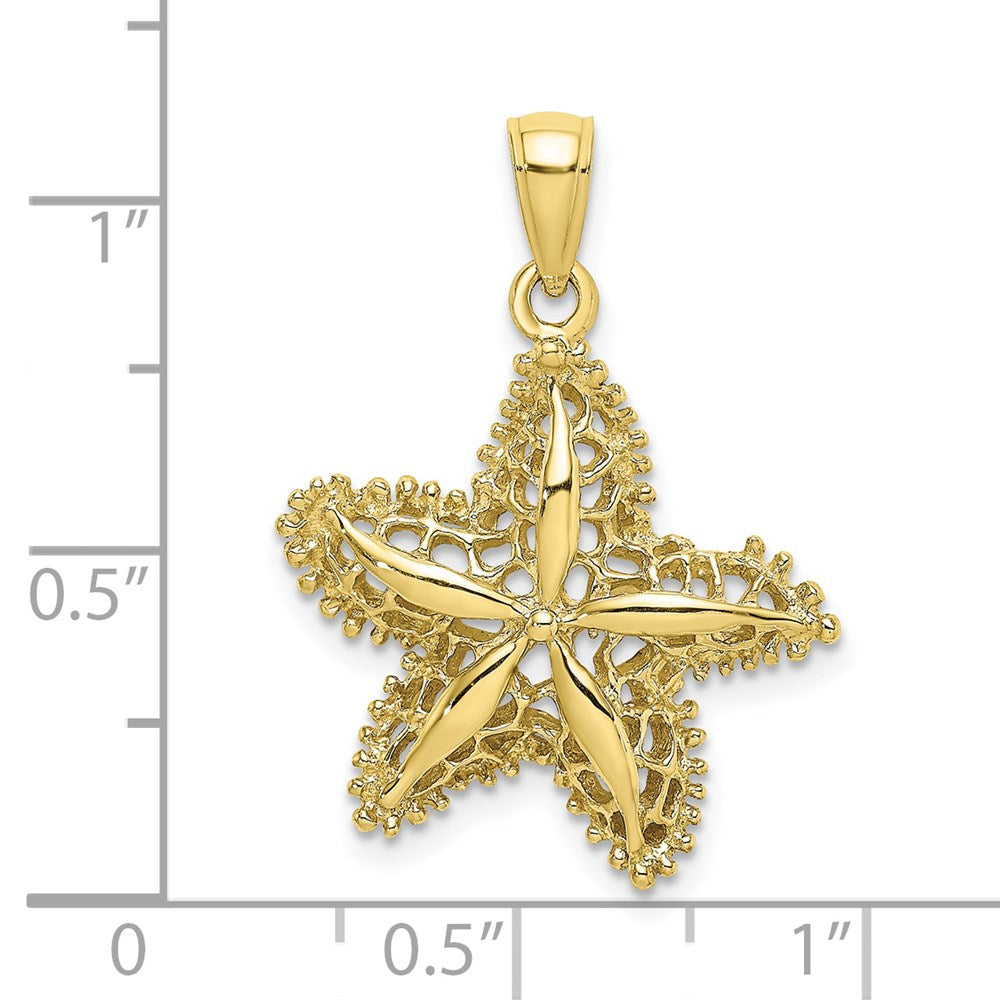 10k Starfish Filigree Charm 3