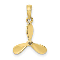 10K 3-D w/ 3 Blades Propeller Charm