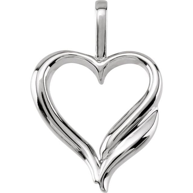 Platinum Heart Pendant 1