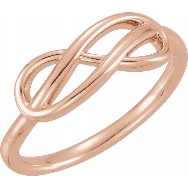 14K Rose Double Infinity-Inspired Ring 1