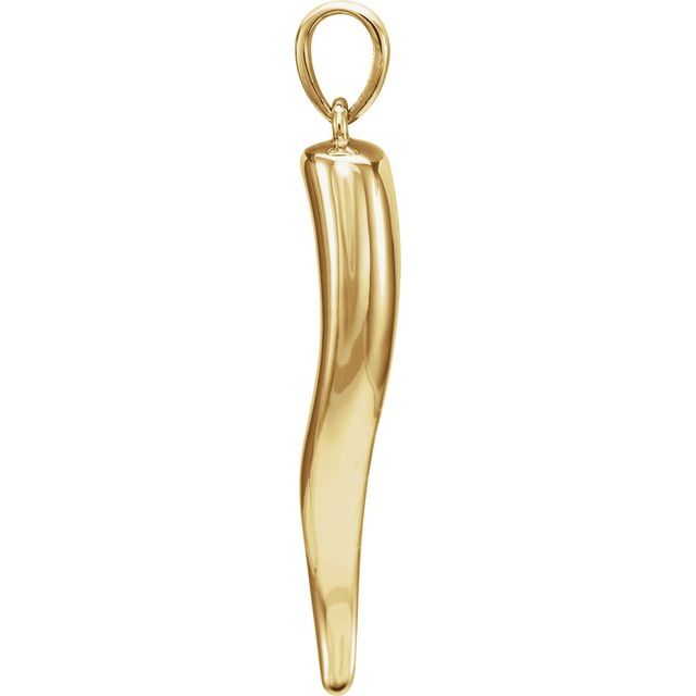 Italian horn clearance 18k gold