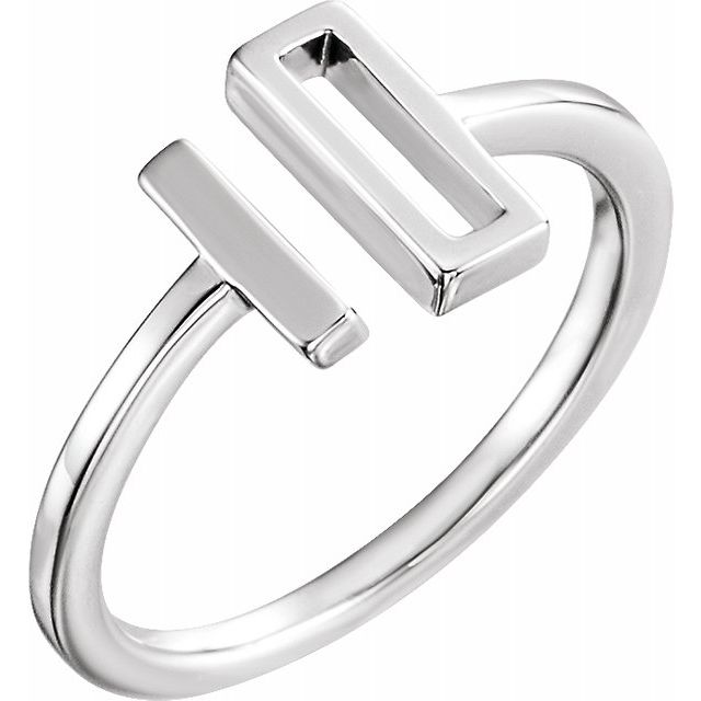 Sterling Silver Bar Ring 1