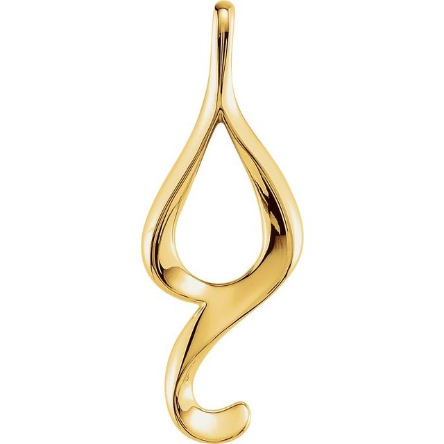 14K Yellow Freeform Pendant Mounting 1