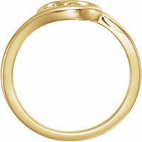 14K Yellow Heart Youth Ring 2