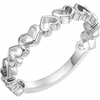 Platinum Heart Ring 1