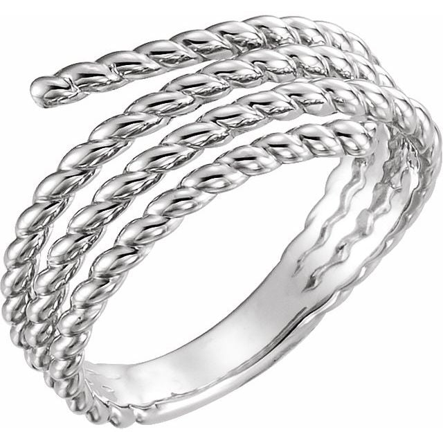 Sterling Silver Rope Ring 1