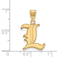 14k Gold University of Louisville Cardinal Large Pendant 18 inch Necklace