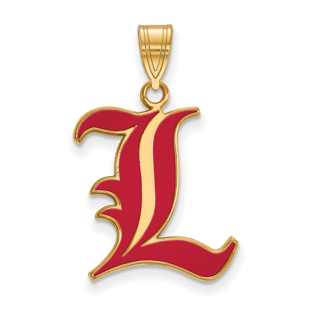 Sterling Silver Gold-plated University of Louisville Cardinals
