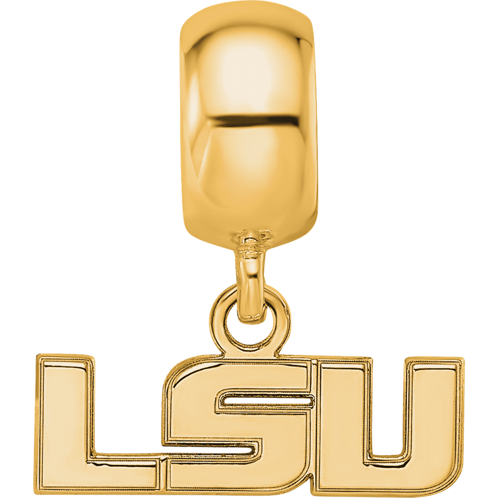 LogoArt Sterling Silver Louisiana State Small Pendant Necklace