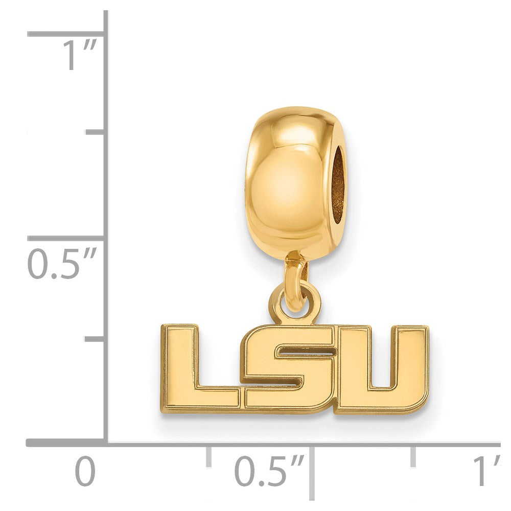 Sterling Silver LogoArt Louisiana State University Small Pendant