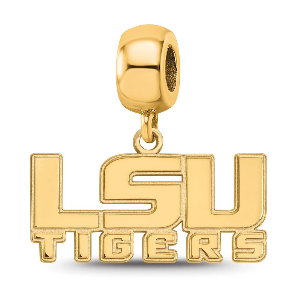 LogoArt Sterling Silver Louisiana State Small Pendant Necklace