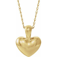 14K Yellow Youth Heart 15" Necklace 1