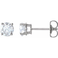 14K White 1 CTW Diamond Earrings 1