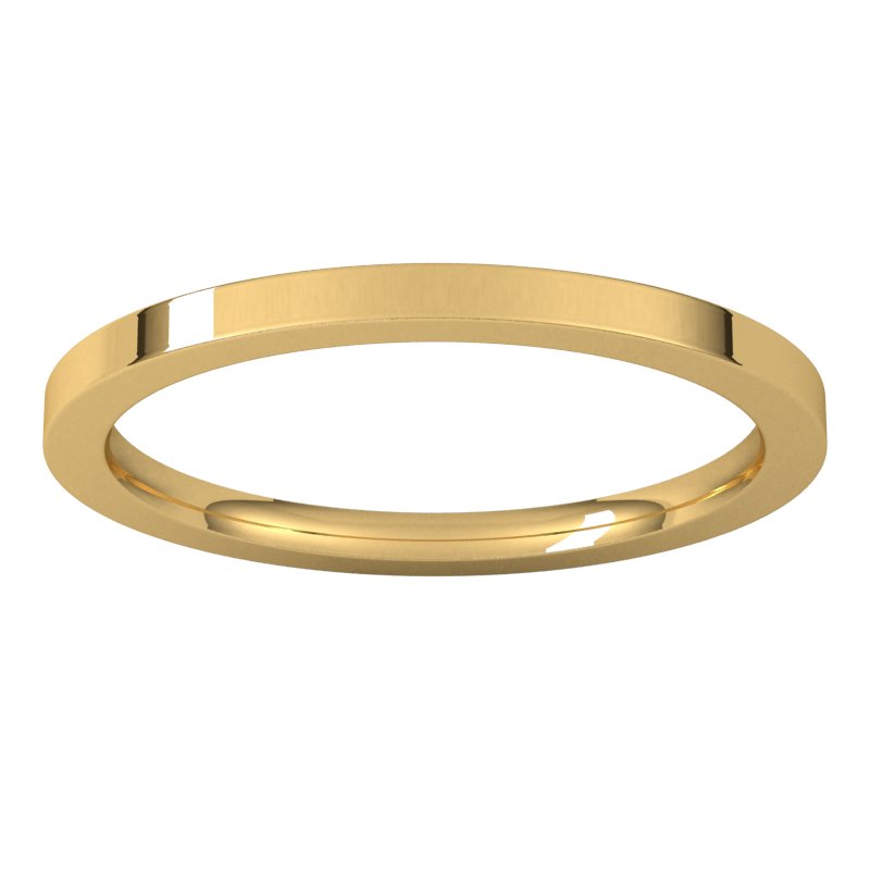 14K Solid Gold 1.5mm Heavy Comfort Fit Wedding Band, Free buy Laser Engrave | Adelafinejewels