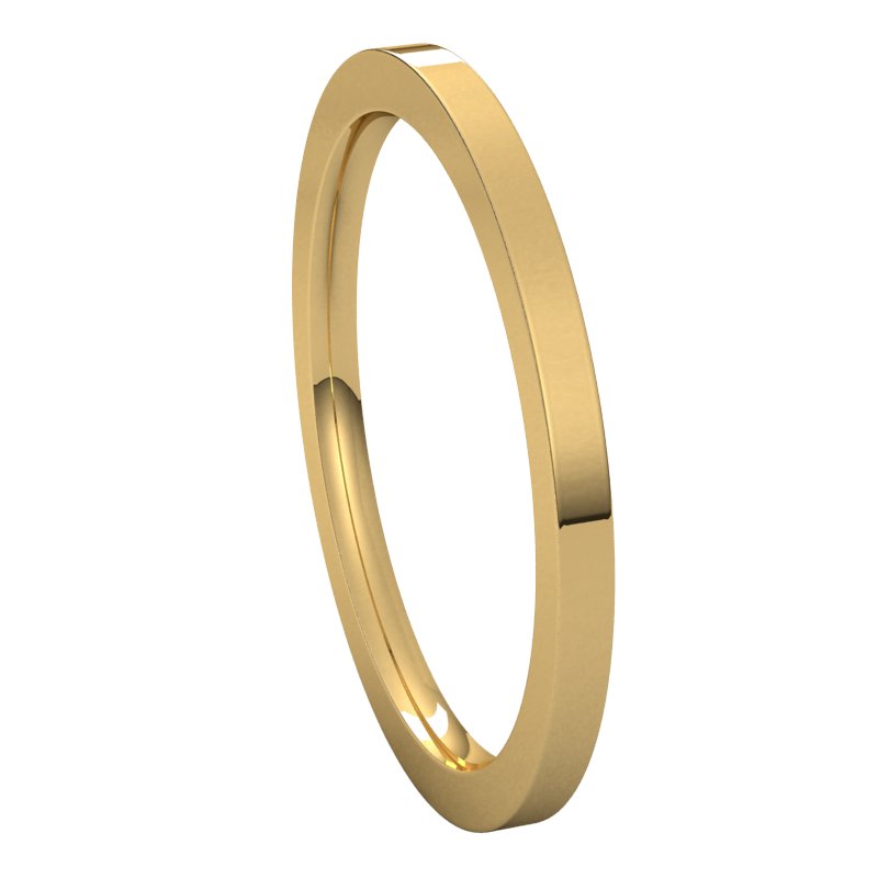 Outlet 14K Solid Gold 1.5mm Heavy Comfort Fit Wedding Band, Free Laser Engrave | Adelafinejewels