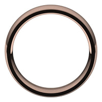 18K Rose Gold 7 mm Half Round Edge Comfort Fit Wedding Band 2