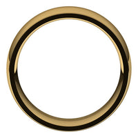 18K Yellow Gold 8 mm Half Round Edge Comfort Fit Wedding Band 2