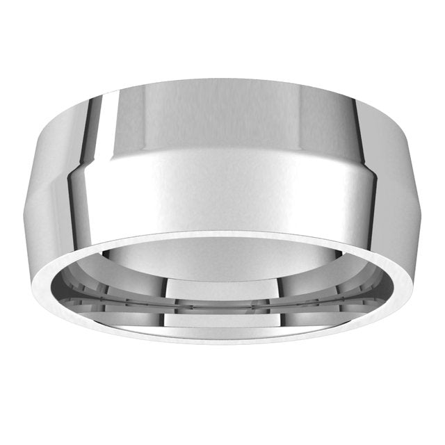 Sterling Silver 8 mm Knife Edge Comfort Fit Wedding Band 3