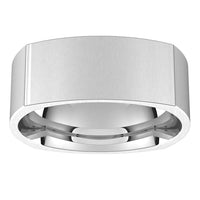 Platinum 7 mm Square Comfort Fit Wedding Band 3