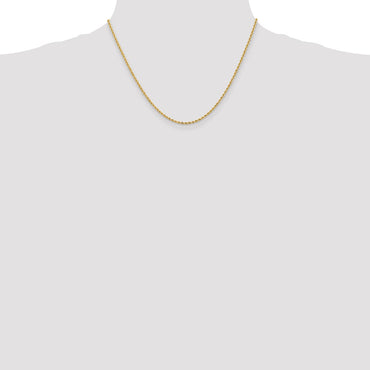 Leslie's 14K 2mm Solid Regular Rope Chain