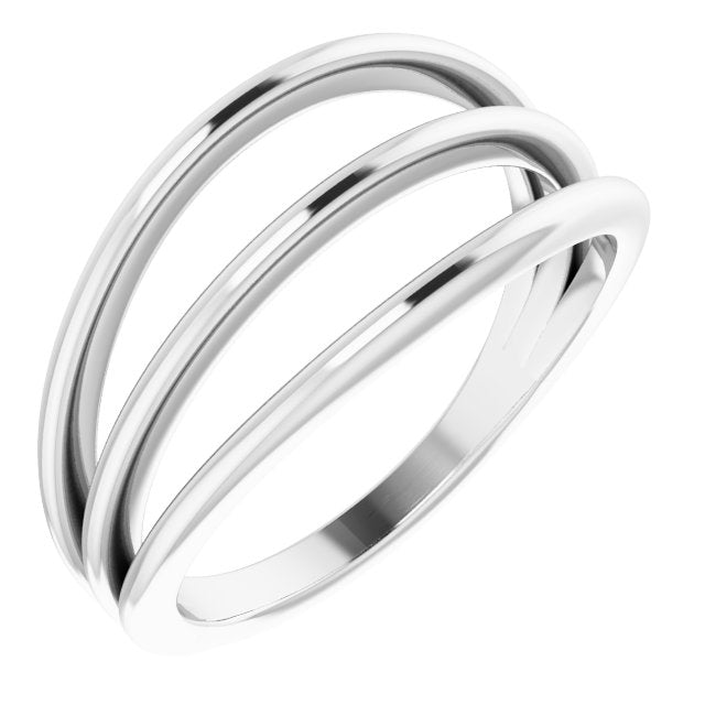 Sterling Silver Negative Space Ring 1