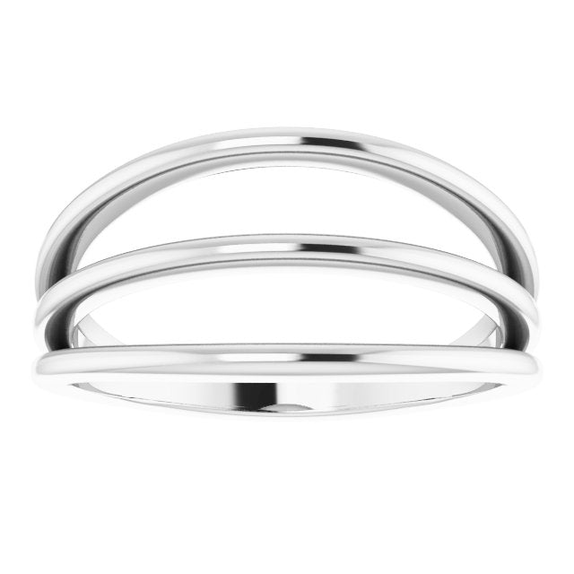 Sterling Silver Negative Space Ring 3