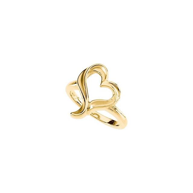 10K Yellow Heart Ring 1