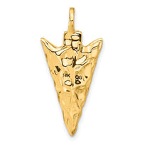 14k 3D Arrow Head Charm