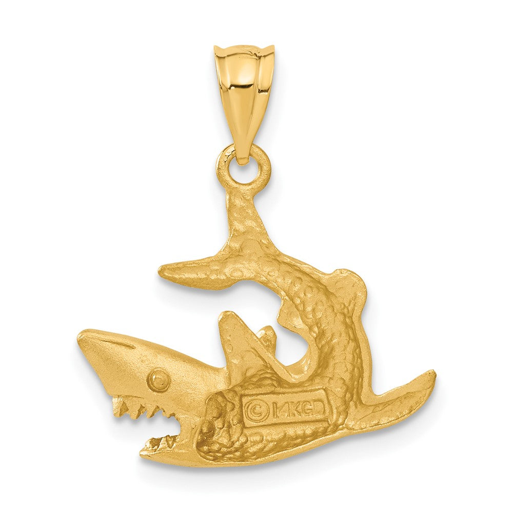 14k Shark Pendant 3