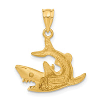 14k Shark Pendant 3