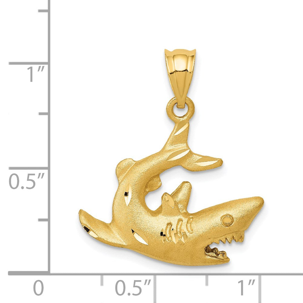 14k Shark Pendant 4