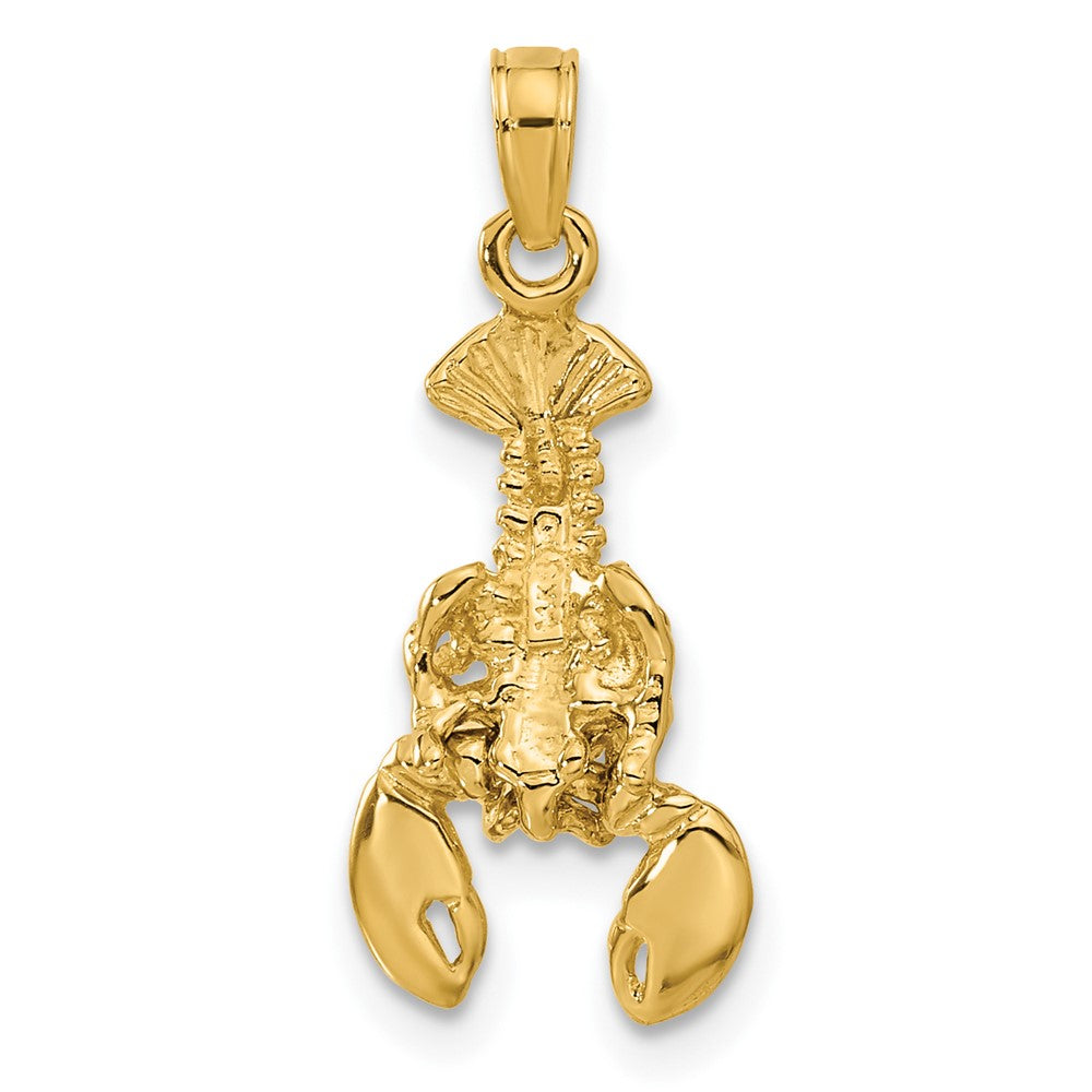 14k Moveable Lobster Pendant 3