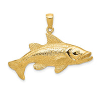 14k Polished Open-Backed Redfish Pendant 1