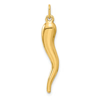 14k 3D Italian Horn Charm